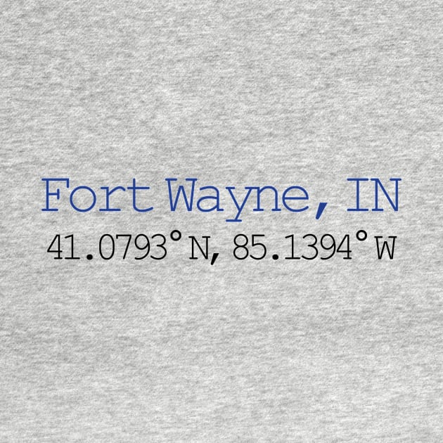 Fort Wayne, IN coordinates by quirkyandkind